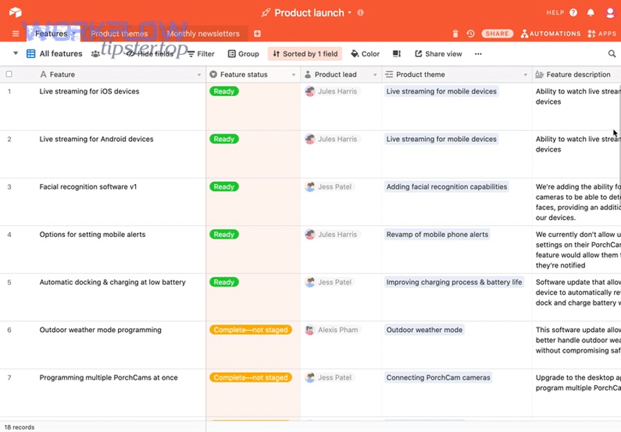What should your Airtable base look like to track GitLab work correctly?