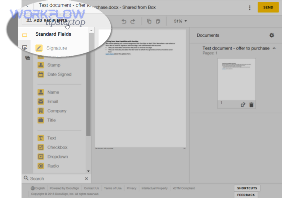 What are the prerequisites before you integrate DocuSign with Box?
