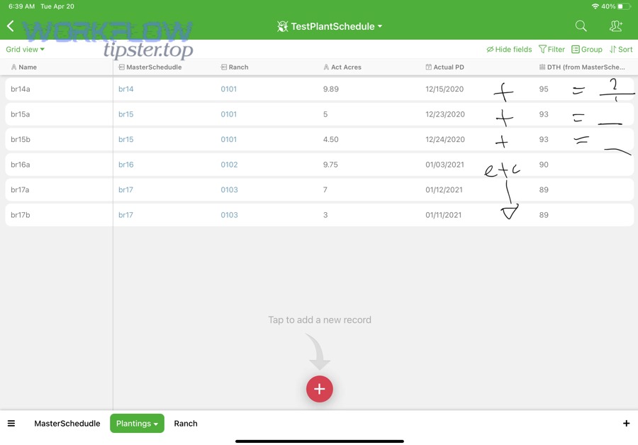 Core data objects to sync between Airtable and Harvest for time tracking automation