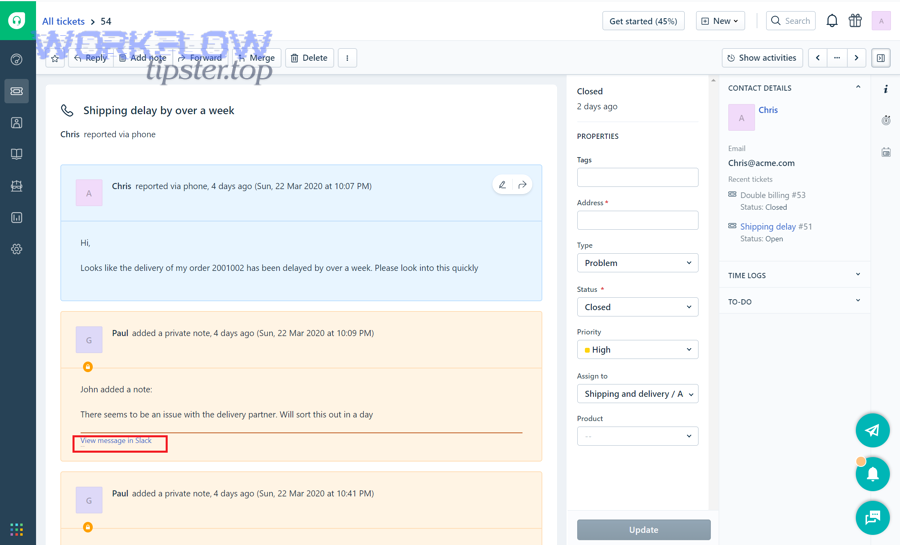 Good Freshdesk to Slack alert message fields