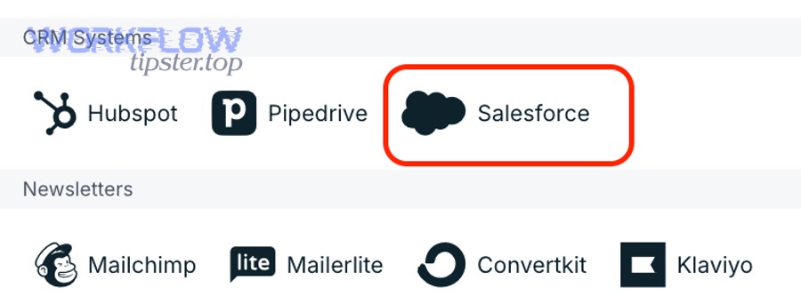 Is there a native ConvertKit-to-Salesforce integration inside ConvertKit or Salesforce?