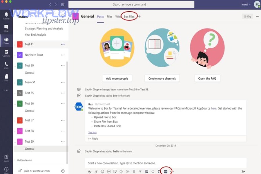 How do you set up Box in Microsoft Teams step by step? Teams setup illustration