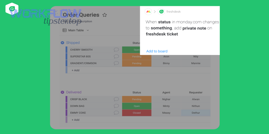 What are the main ways to connect Freshdesk to monday.com?