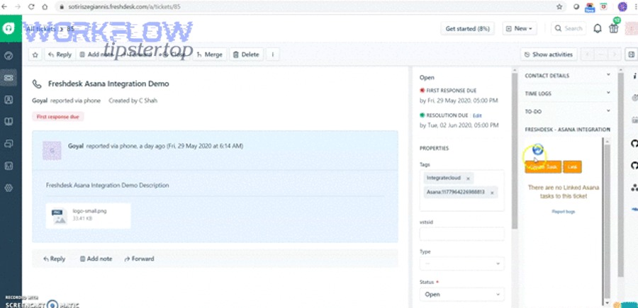 How do you set up Freshdesk to Asana integration step-by-step?