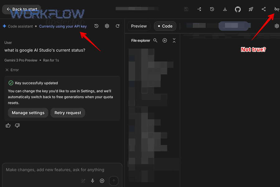 Google Chat API limit exceeded vs other failures: how do you tell them apart?