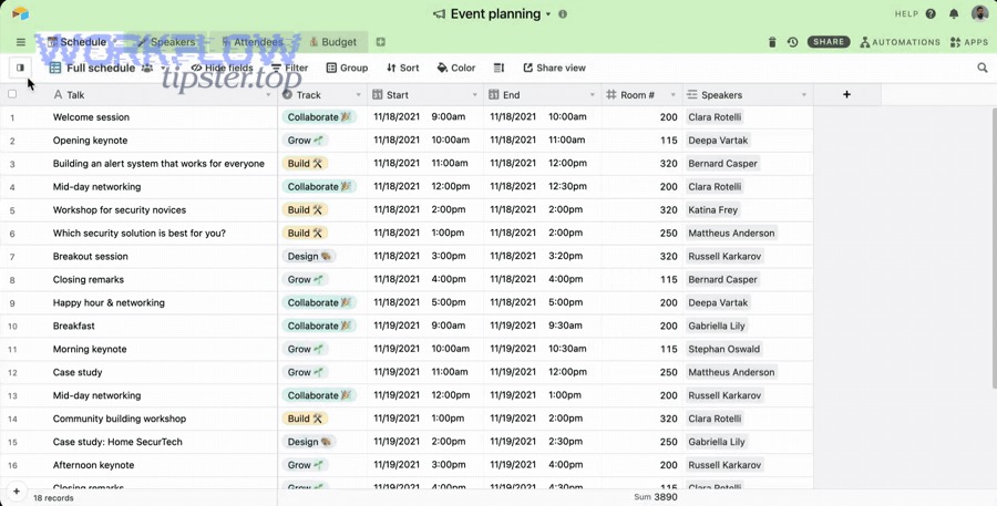 Sync Airtable to Outlook Calendar using iCal export from calendar view