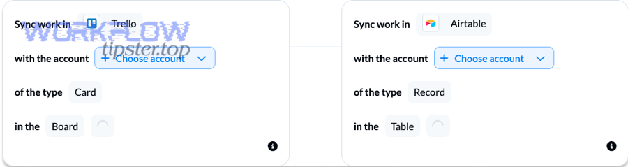 Connecting Airtable to Trello accounts for card creation automation
