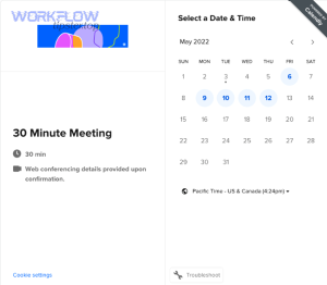 Calendly scheduling application screenshot 19
