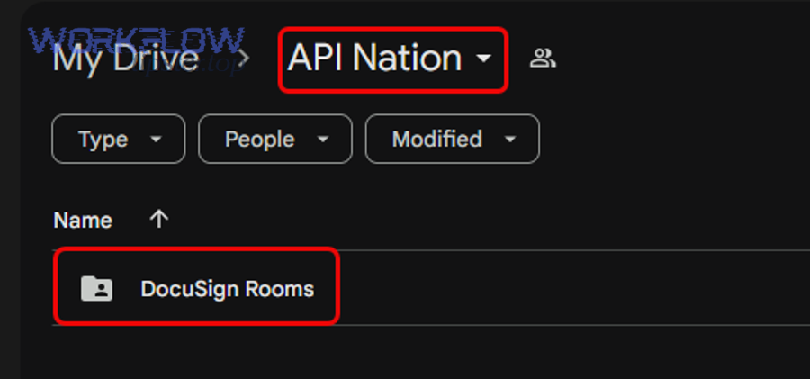 What does “DocuSign to Google Drive automation” mean in a real workflow?
