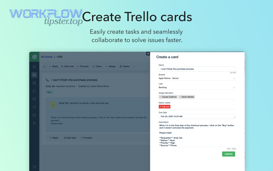 Which automation recipes work best for support teams using Freshdesk and Trello?