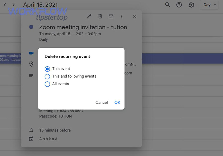 Calendar schedule icon representing editing an existing event