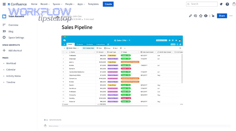 How do you set up a no-code Airtable → Confluence automation step by step?