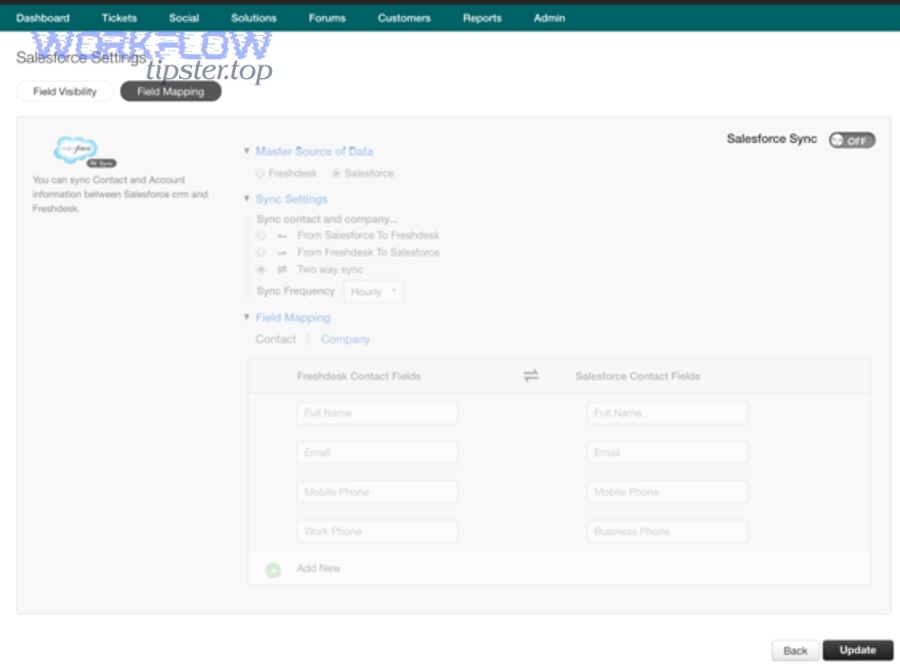 Which fields should you map between Freshdesk and Salesforce?