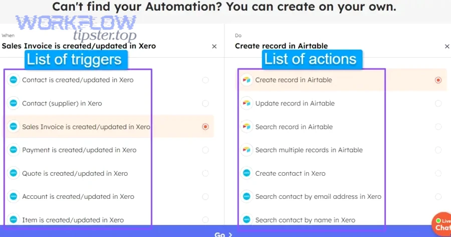 Can you automate Xero invoices and contacts from Airtable without code?