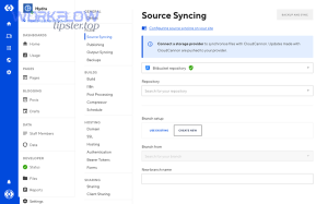 files source syncing bitbucket bitbucket selected