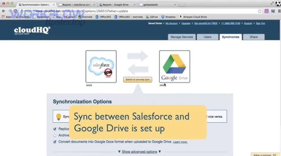 Salesforce logo representing CRM as the system of record for documents