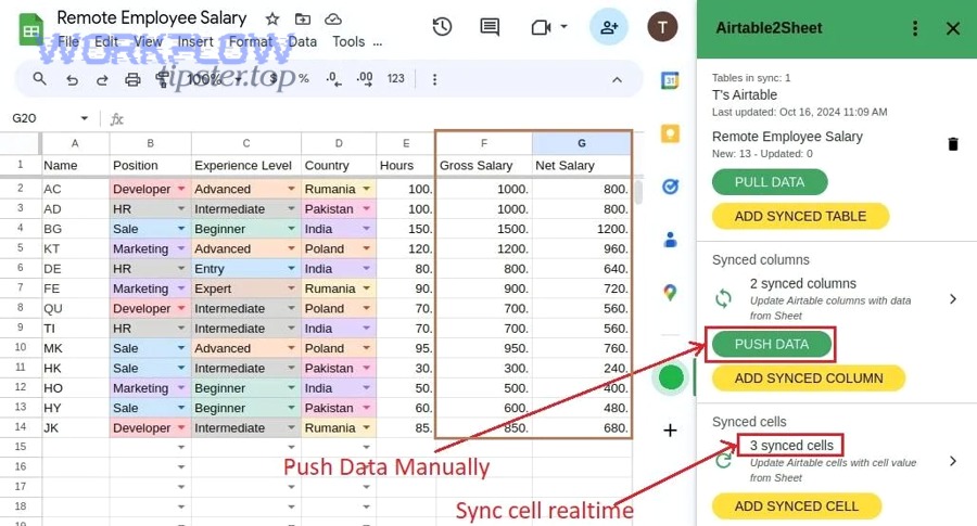 Troubleshoot Airtable to Google Sheets sync errors