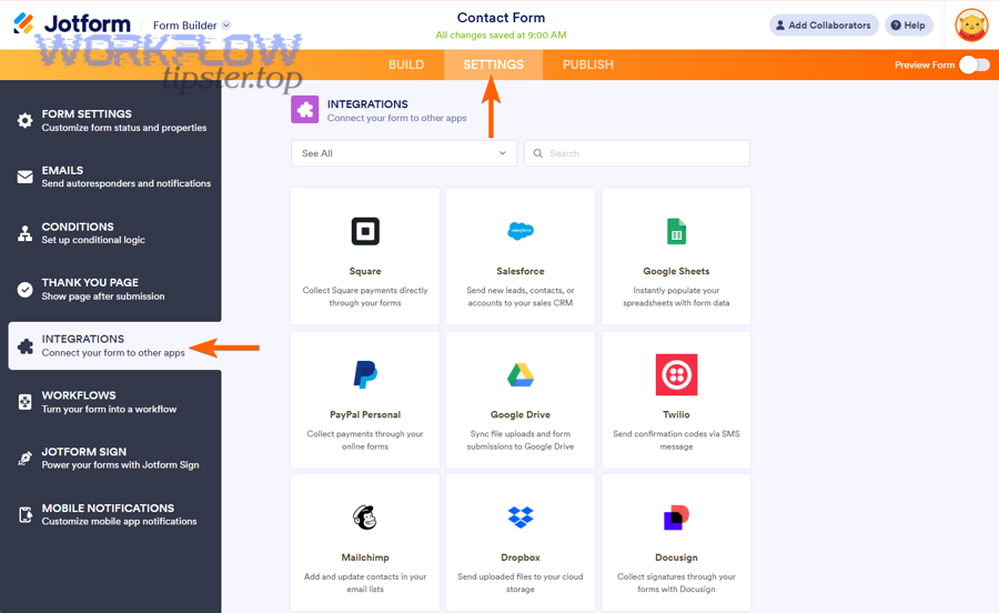 How does field mapping work from form fields to a Google Doc?