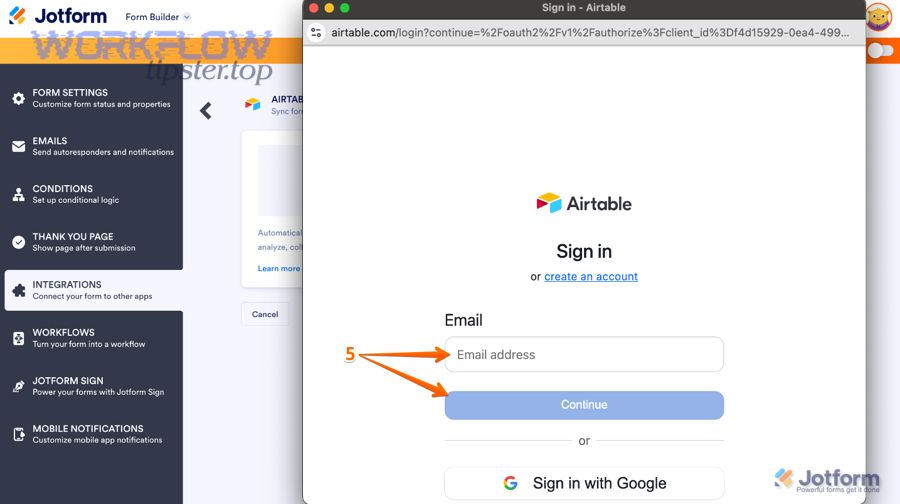 Field mapping between Jotform and Airtable to prevent messy data