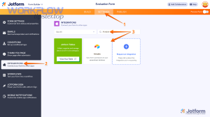 jotform how to integrate jotform with airtable form settings integration tab