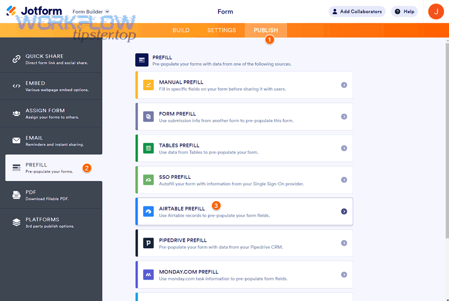 Step-by-step setup for Airtable receiving Jotform submissions