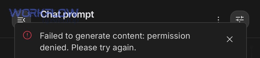 What are the most common developer causes of Google Chat Permission Denied?