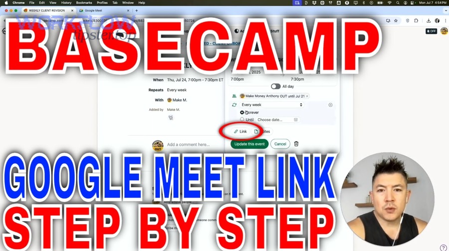 Workflow strategy for Basecamp to Calendly automation