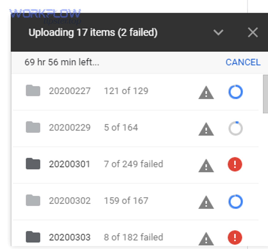 Which root causes most commonly trigger missing uploads or failed attachments?