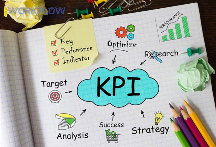 notebook with toolls notes about kpi concept 1