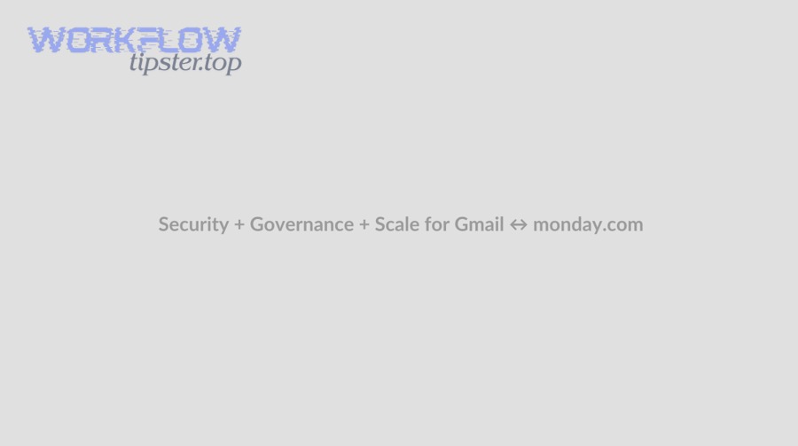 How do you optimize Gmail to monday.com integrations for security, governance, and scale?