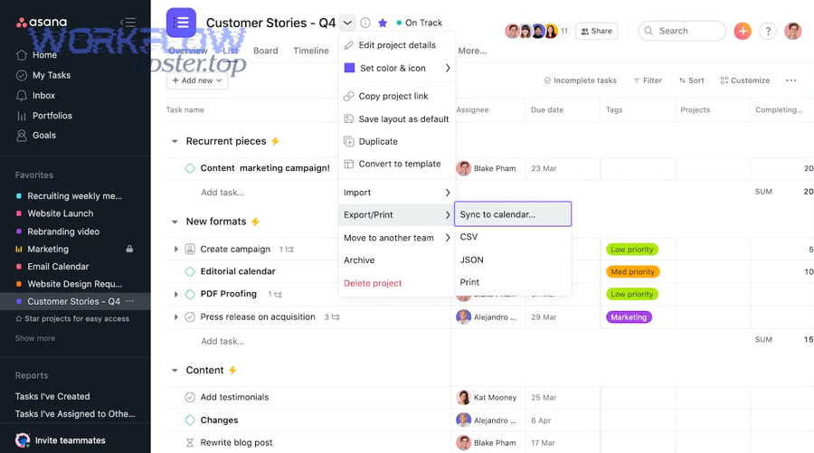 What are the most useful Google Docs → Asana automation recipes?