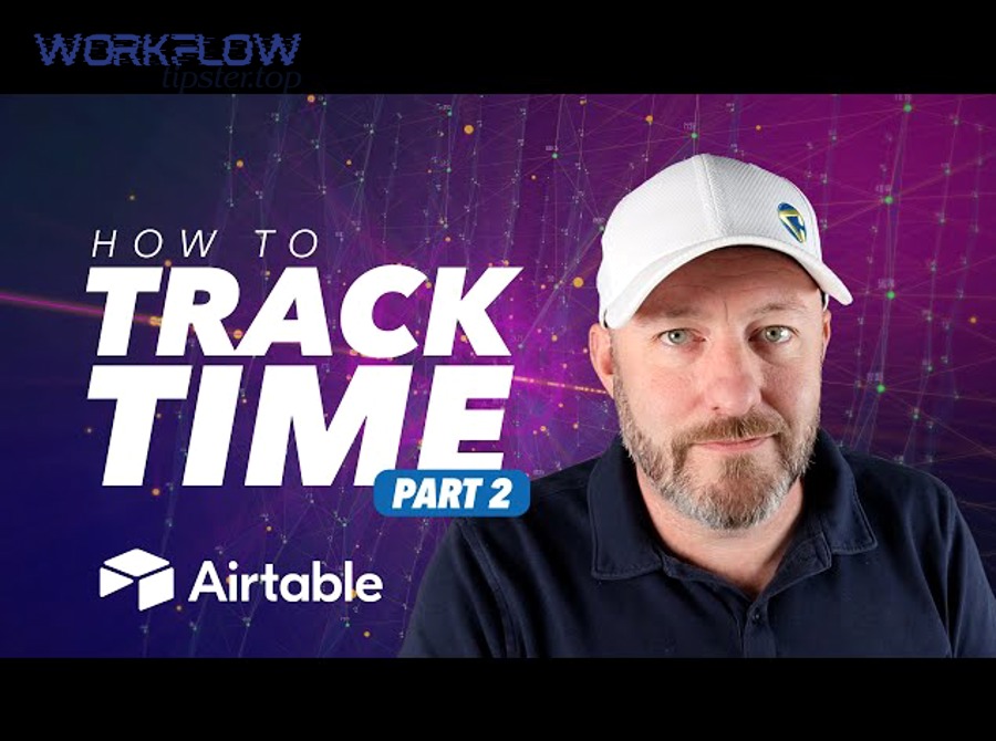Airtable to Toggl Track no-code automation editing on laptop