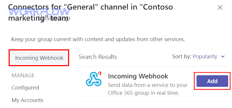 search add webhook