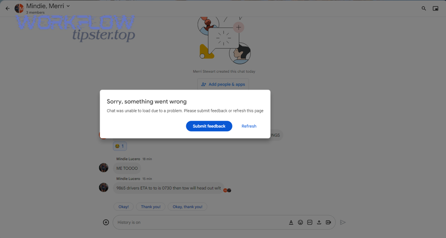 What does Google Chat field mapping failed actually mean in an automation workflow?