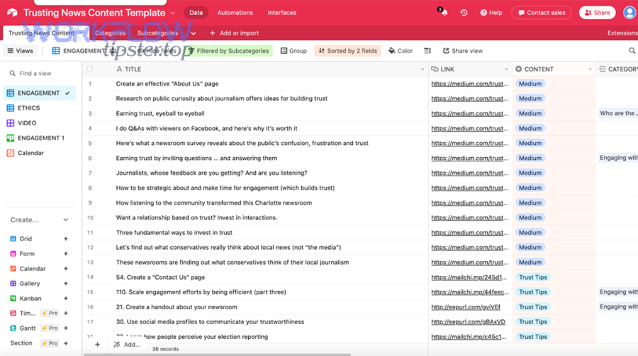 Is the issue happening in the Airtable UI right now? Airtable interface screenshot