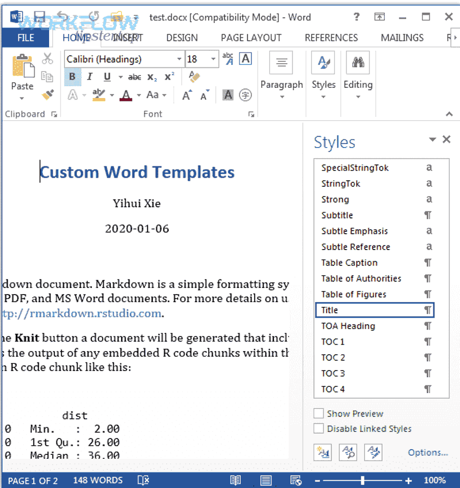 How do you preserve headings, tables, and checklists during transfer?