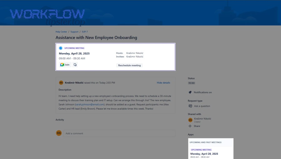 Atlassian logo representing Jira as a work tracking system