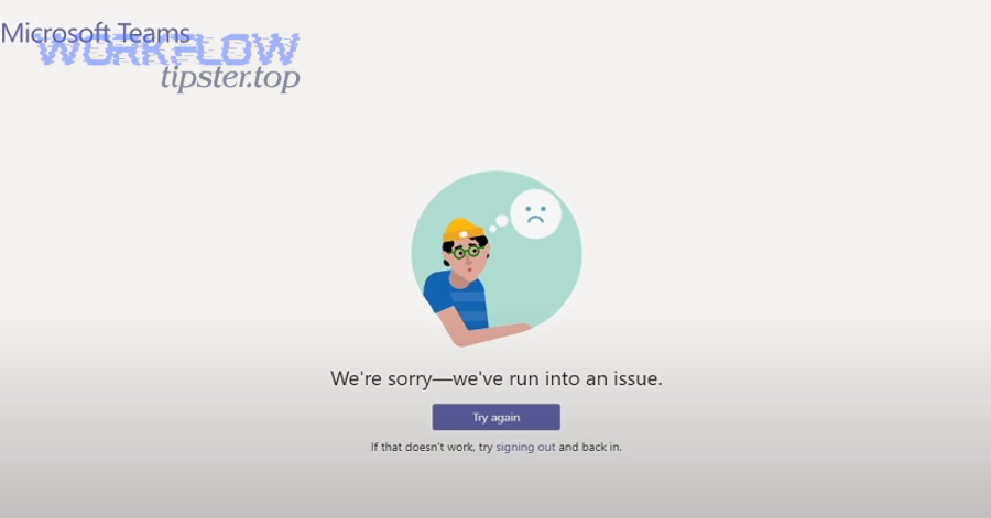 Warning icon for outage triage