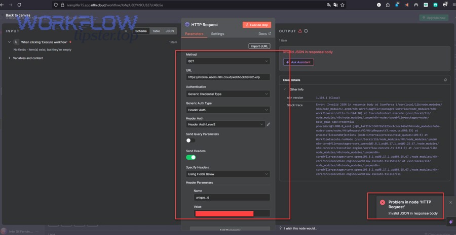 How do you fix invalid JSON payloads in n8n step-by-step (HTTP Request + Webhook)?