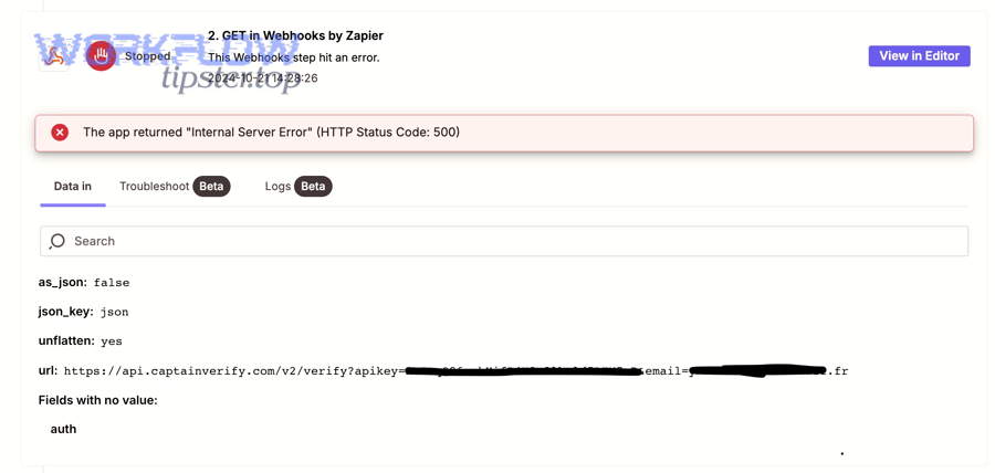 Distributed tracing example showing trace and spans