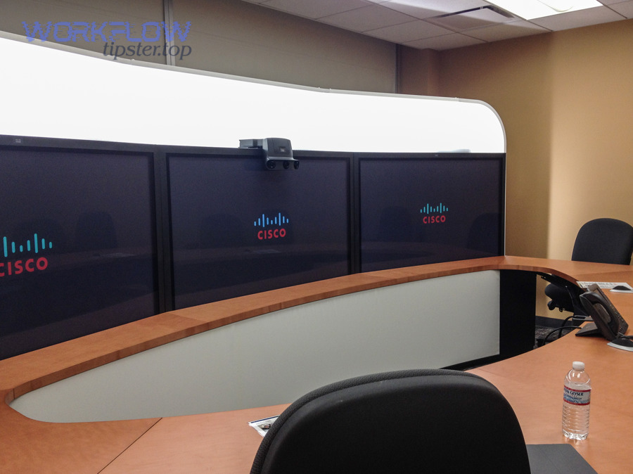 Video conference room representing online meeting infrastructure