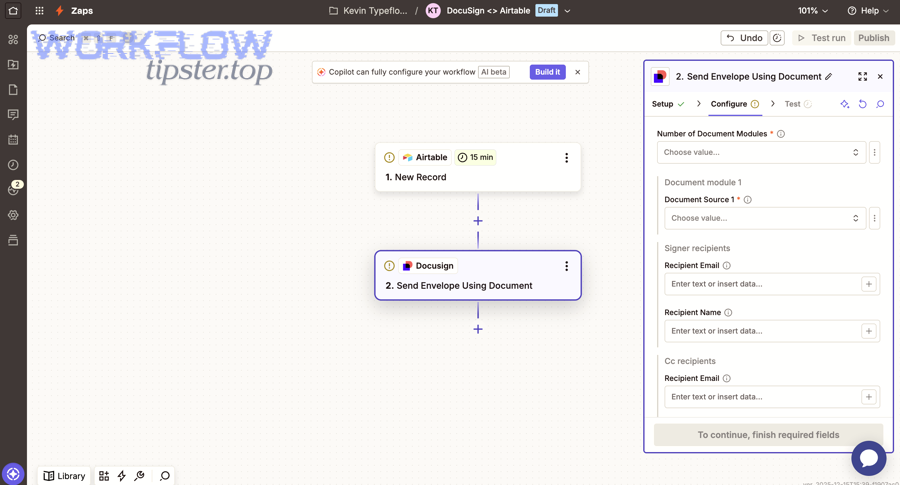 Flowchart representing a multi-step automation pipeline