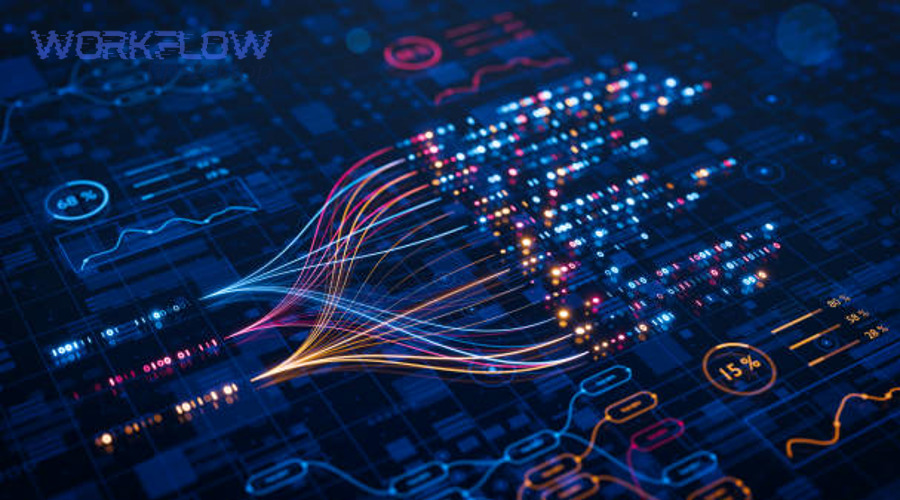 Team mapping a workflow on a whiteboard for automation