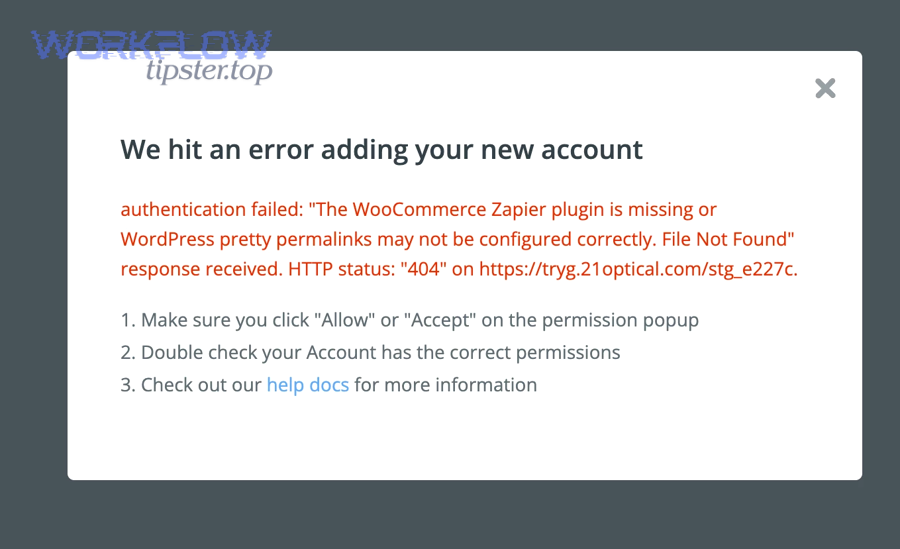 What are the main categories of causes for Zapier webhook 404 errors?