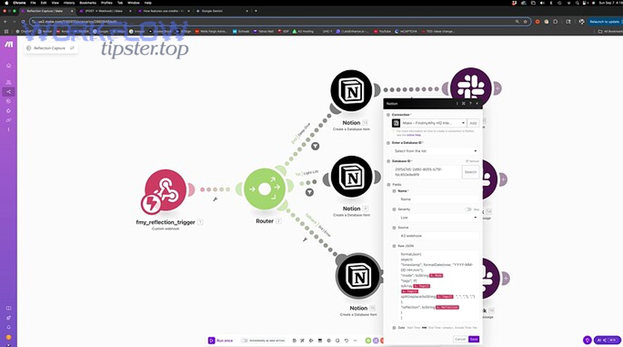 Monitoring and logs used to debug Notion API 400 Bad Request