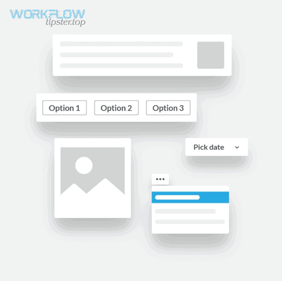 Slack Block Kit visual components illustration