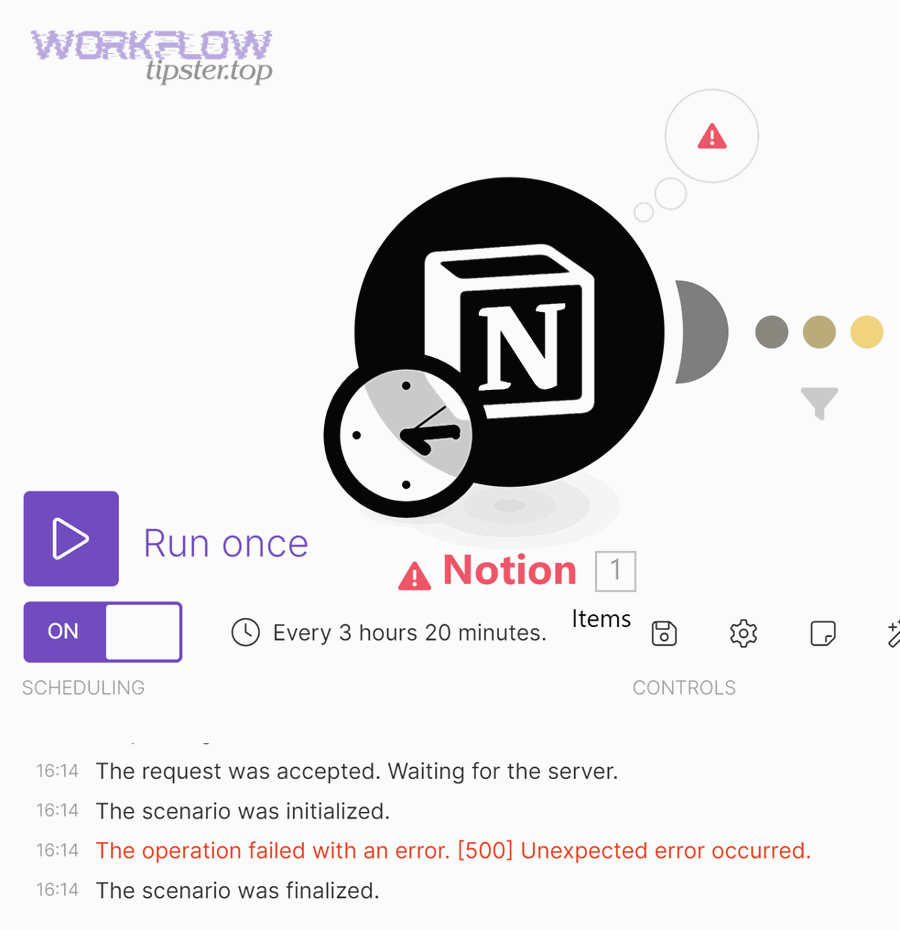 What are the most common causes of Notion webhook 500 errors?