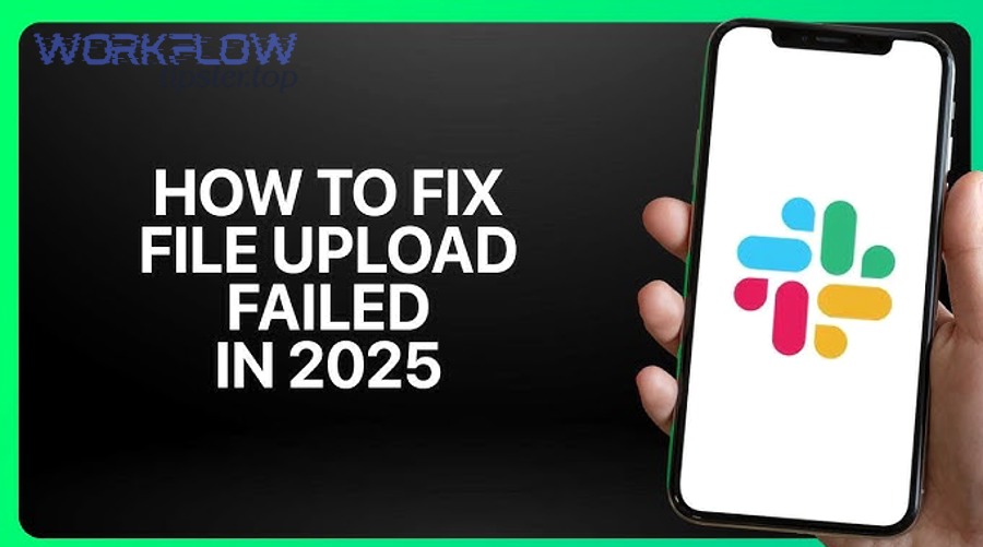 How do admins diagnose and resolve Slack upload failures at the workspace level?