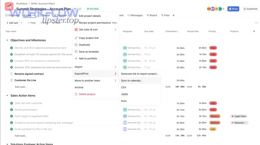 Calendar data mapping for scheduling automation